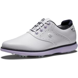 imageFootJoy Womens Traditions Golf ShoeWhiteNavy Patent