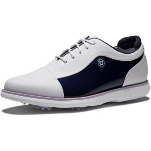 imageFootJoy Womens Traditions Golf ShoeWhiteNavy Patent Cap Toe