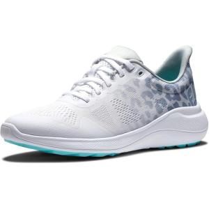imageFootJoy Womens Flex Golf ShoeWhiteGreyLeopard
