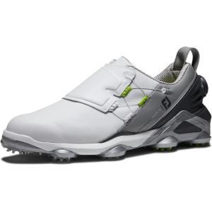 imageFootJoy Mens Tour Alpha Dual BOA Golf ShoeWhiteGreyCharcoal