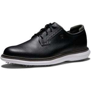 imageFootJoy Mens Traditions Blucher Golf ShoeBlackWhite