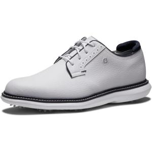 imageFootJoy Mens Traditions Blucher Golf ShoeWhiteWhiteNavy