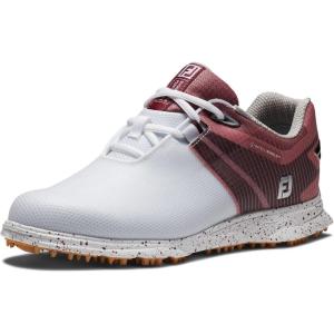 imageFootJoy Womens Prosl Sport Previous Season Style Golf ShoeWhiteBlackBurgundy