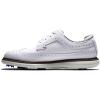 imageFootJoy Mens TraditionsShield Tip Previous Season Style Golf ShoeWhiteWhiteGrey