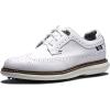 imageFootJoy Mens TraditionsShield Tip Previous Season Style Golf ShoeWhiteWhiteGrey