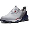 imageFootJoy Mens Tour Alpha Previous Season Style Golf ShoeWhiteNavyGrey