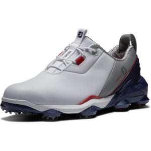 imageFootJoy Mens Tour Alpha Previous Season Style Golf ShoeWhiteNavyGrey