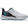 imageFootJoy UnisexChild Fj Fuel Junior Golf ShoeWhiteBlackBlue