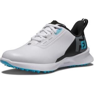 imageFootJoy UnisexChild Fj Fuel Junior Golf ShoeWhiteBlackBlue