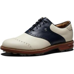 imageFootJoy Mens Premiere Series Wilcox Golf ShoeCreamNavyBrick