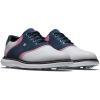 imageFootJoy Mens Traditions Golf ShoeWhiteBluePink