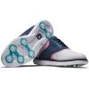 imageFootJoy Mens Traditions Golf ShoeWhiteBluePink