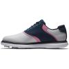 imageFootJoy Mens Traditions Golf ShoeWhiteBluePink