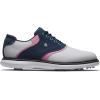 imageFootJoy Mens Traditions Golf ShoeWhiteBluePink