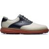 imageFootJoy Mens Traditions Spikeless Golf ShoeCreamNavyBrick