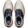 imageFootJoy Mens Traditions Spikeless Golf ShoeCreamNavyBrick