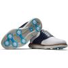 imageFootJoy Mens Traditions Spikeless Golf ShoeWhiteNavy