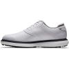 imageFootJoy Mens Traditions Spikeless Golf ShoeWhiteWhiteNavy