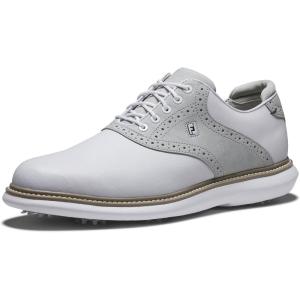 imageFootJoy Mens Traditions Golf ShoeWhiteGreyWhite