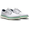 imageFootJoy Mens Traditions Blucher Golf ShoeWhiteAquamarinePageant Blue