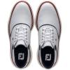 imageFootJoy Mens Traditions Golf ShoeWhiteNavyRed