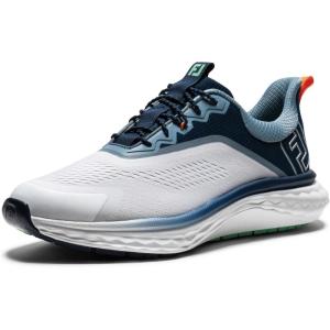 imageFootJoy Mens Fj Quantum Golf ShoeWhitePeacoatAquamarine