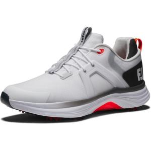 imageFootJoy Mens Hyperflex Golf Shoe WhitePeacoatAquamarine 7WhiteBlackRed