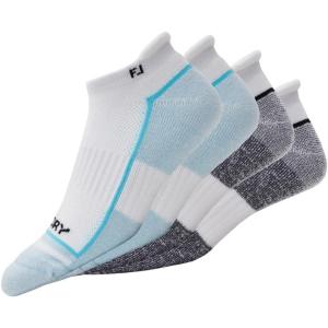 imageFootJoy Mens ProDry Roll Tab SocksWhiteLight Blue