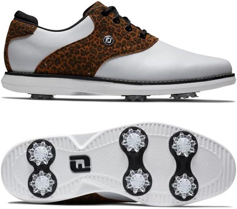 imageFootJoy Womens Traditions Golf ShoeWhite Black Cheetah