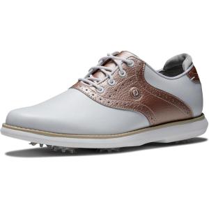 imageFootJoy Womens Traditions Golf ShoeWhiteRose Gold