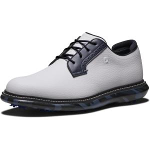 imageFootJoy Mens Traditions Blucher Golf ShoeWhiteNavy Camo