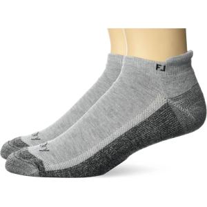 imageFootJoy Mens ProDry Roll Tab XL 2Pack Socks Grey Fits Shoe Size 1215