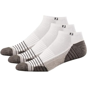 image:imageFootJoy Golf Socks for Men TechSof Tour Low Cut White 17512 3Pairs