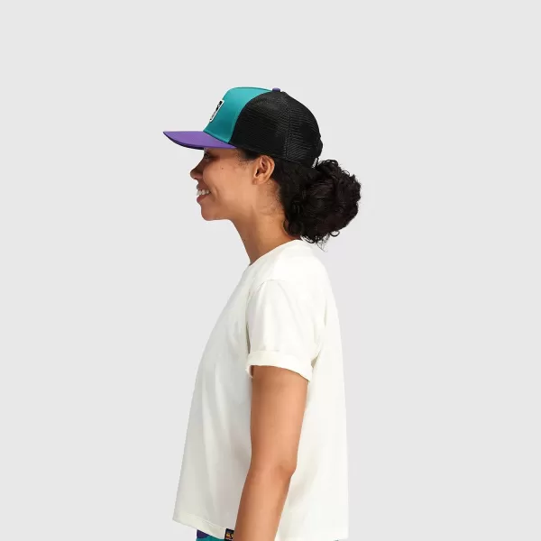 Outdoor Research Advocate Trucker Cap – Snap Closure &amp; Breathable Mesh Back with Vintage Design