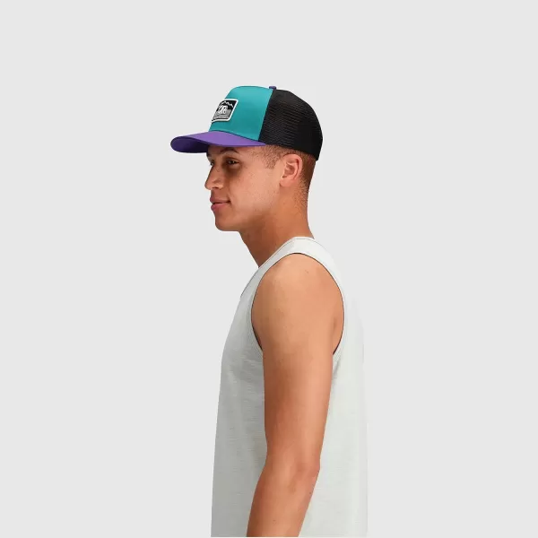 Outdoor Research Advocate Trucker Cap – Snap Closure &amp; Breathable Mesh Back with Vintage Design