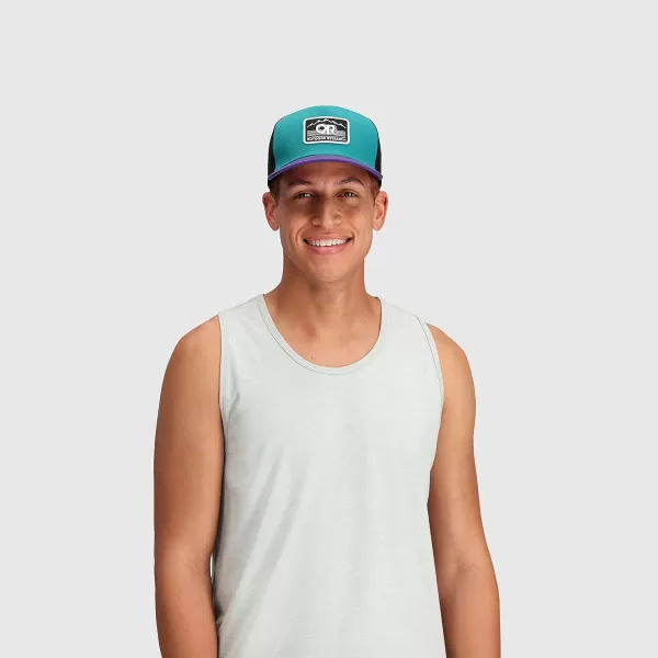 Outdoor Research Advocate Trucker Cap – Snap Closure &amp; Breathable Mesh Back with Vintage Design