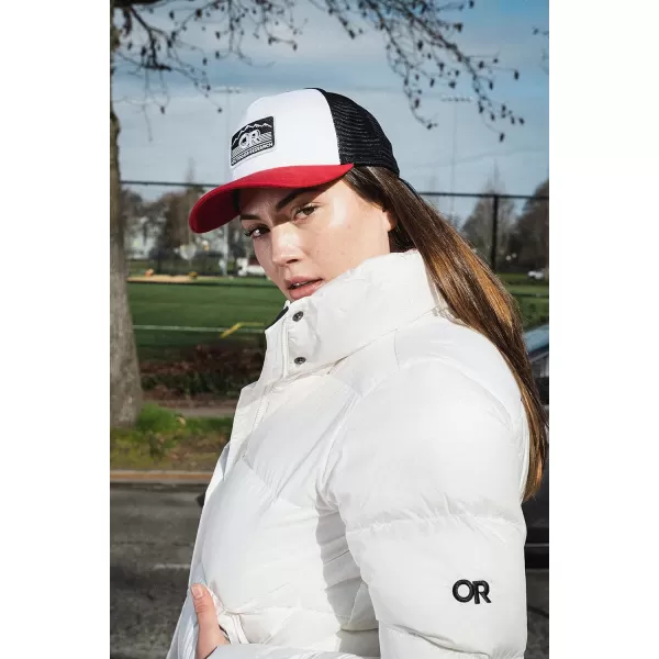 Outdoor Research Advocate Trucker Cap – Snap Closure &amp; Breathable Mesh Back with Vintage Design