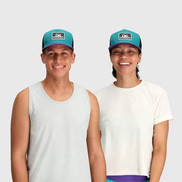 Outdoor Research Advocate Trucker Cap – Snap Closure &amp; Breathable Mesh Back with Vintage Design