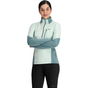 imageOutdoor Research Womens Deviator Fleece Half ZipFresh MintNeptune
