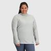 imageOutdoor Research Womens Echo HoodiePlus  Quick Drying Active Hooded SweatshirtPebble