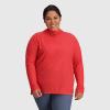 imageOutdoor Research Womens Echo HoodiePlus  Quick Drying Active Hooded SweatshirtRhubarb