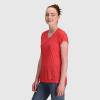 imageOutdoor Research Womens Echo Short Sleeve TShirt  UV Sun Shirts for WomenRhubarb