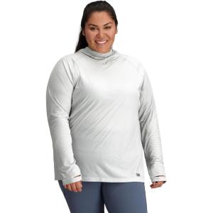 imageOutdoor Research Womens Echo HoodiePlus  Quick Drying Active Hooded SweatshirtPebble