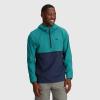 imageOutdoor Research Dryline Rain Jacket  Mens Wind ampamp Waterproof JacketTropicalNaval Blue