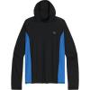 imageOutdoor Research Mens Echo Hoodie  Quick Drying Active Hooded SweatshirtBlackClassic Blue