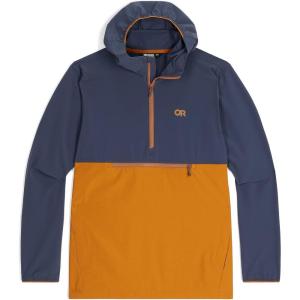 imageOutdoor Research Dryline Rain Jacket  Mens Wind ampamp Waterproof JacketNaval Blue Marmalade