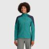 imageOutdoor Research Mens Echo QuarterZip  Quick Drying Active PulloverTropicalNaval Blue