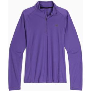 imageOutdoor Research Mens Echo QuarterZip  Quick Drying Active PulloverRegal