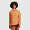 imageOutdoor Research Womens Trail Mix Snap Pullover  Wicking Thermal Pullover for WomenOrange Fizz