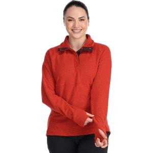 imageOutdoor Research Womens Trail Mix Snap Pullover  Wicking Thermal Pullover for WomenCranberry
